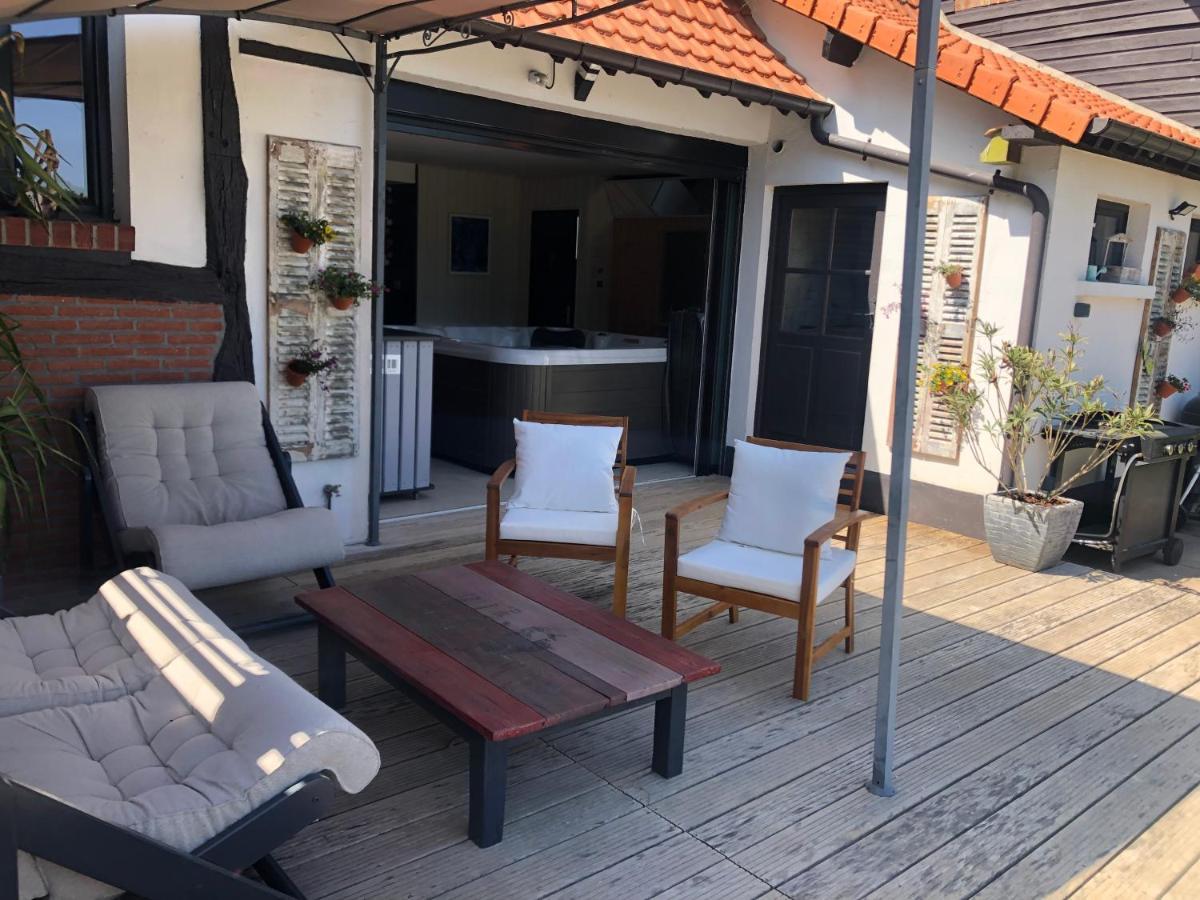 Gite Piscine Jacuzzi Privatises Clos Valentin Freulleville Eksteriør bilde